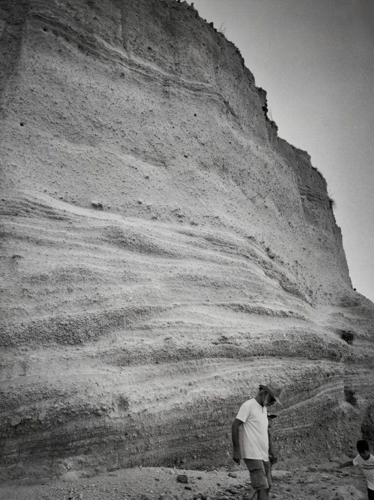 Layers of volcanic ash, Nisyros