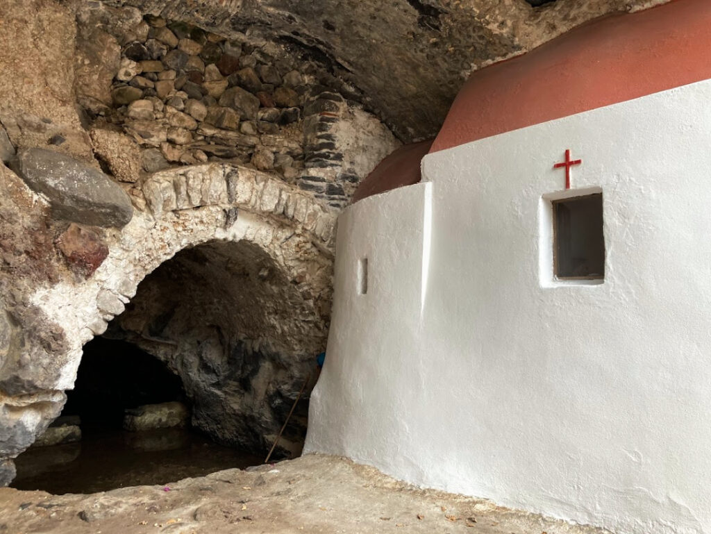 Roman bath chapel in Pali, Nisyros